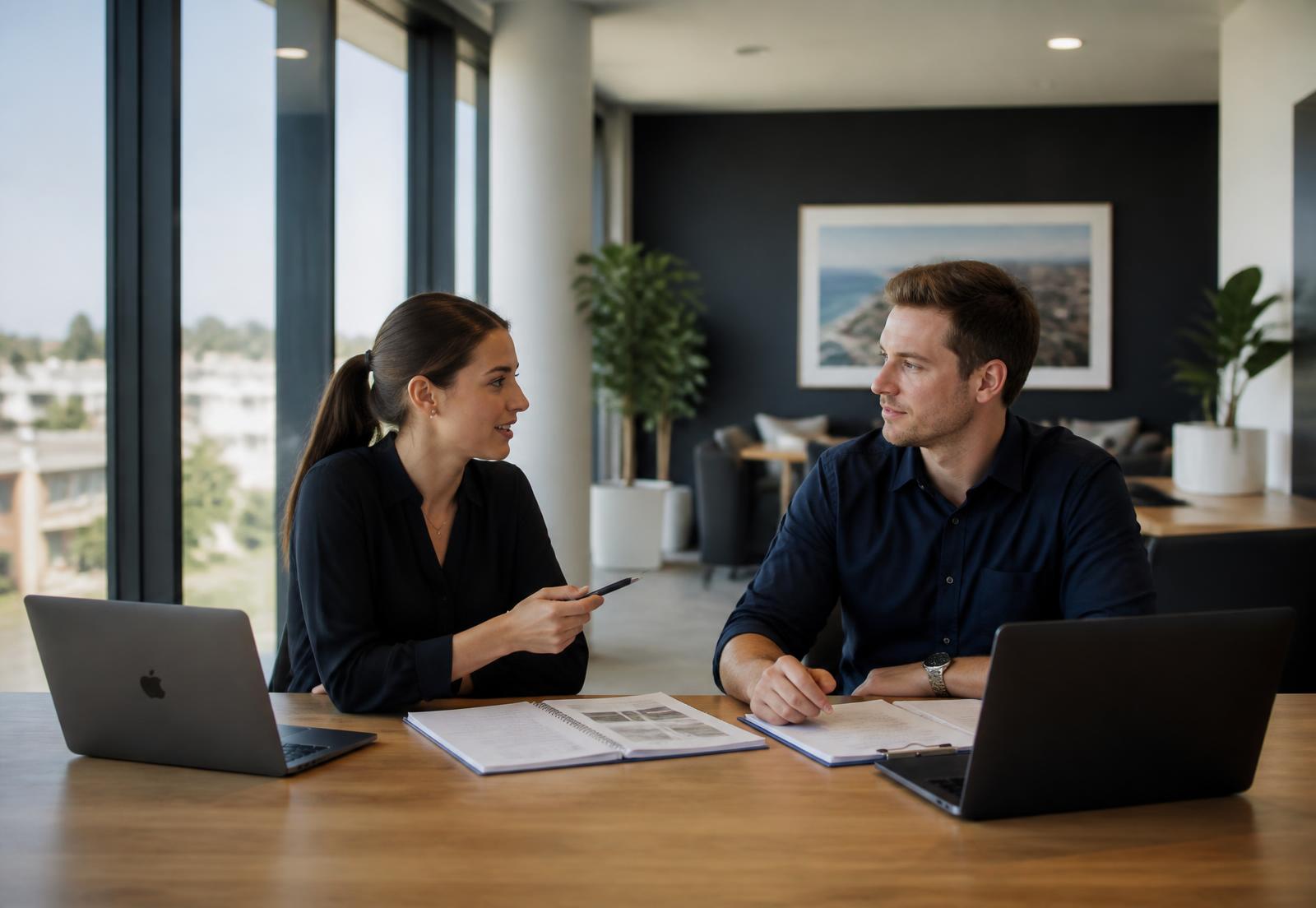 Property professionals working together in an Australian buyers agency office